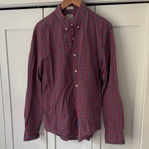J. Crew Red and Blue Plaid Casual Shirt